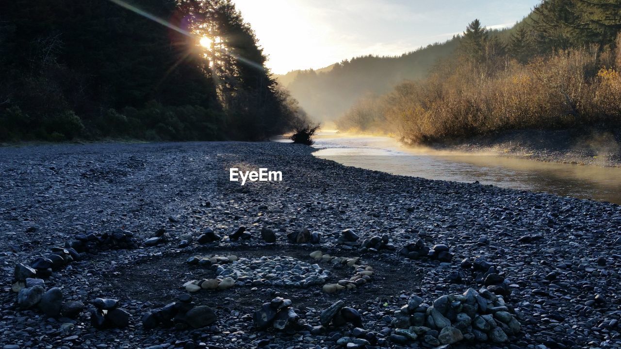 SCENIC VIEW OF LANDSCAPE DURING SUNSET