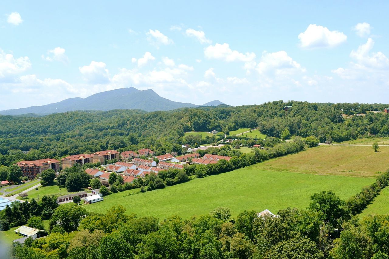 HIGH ANGLE VIEW OF VILLAGE IN TOWN