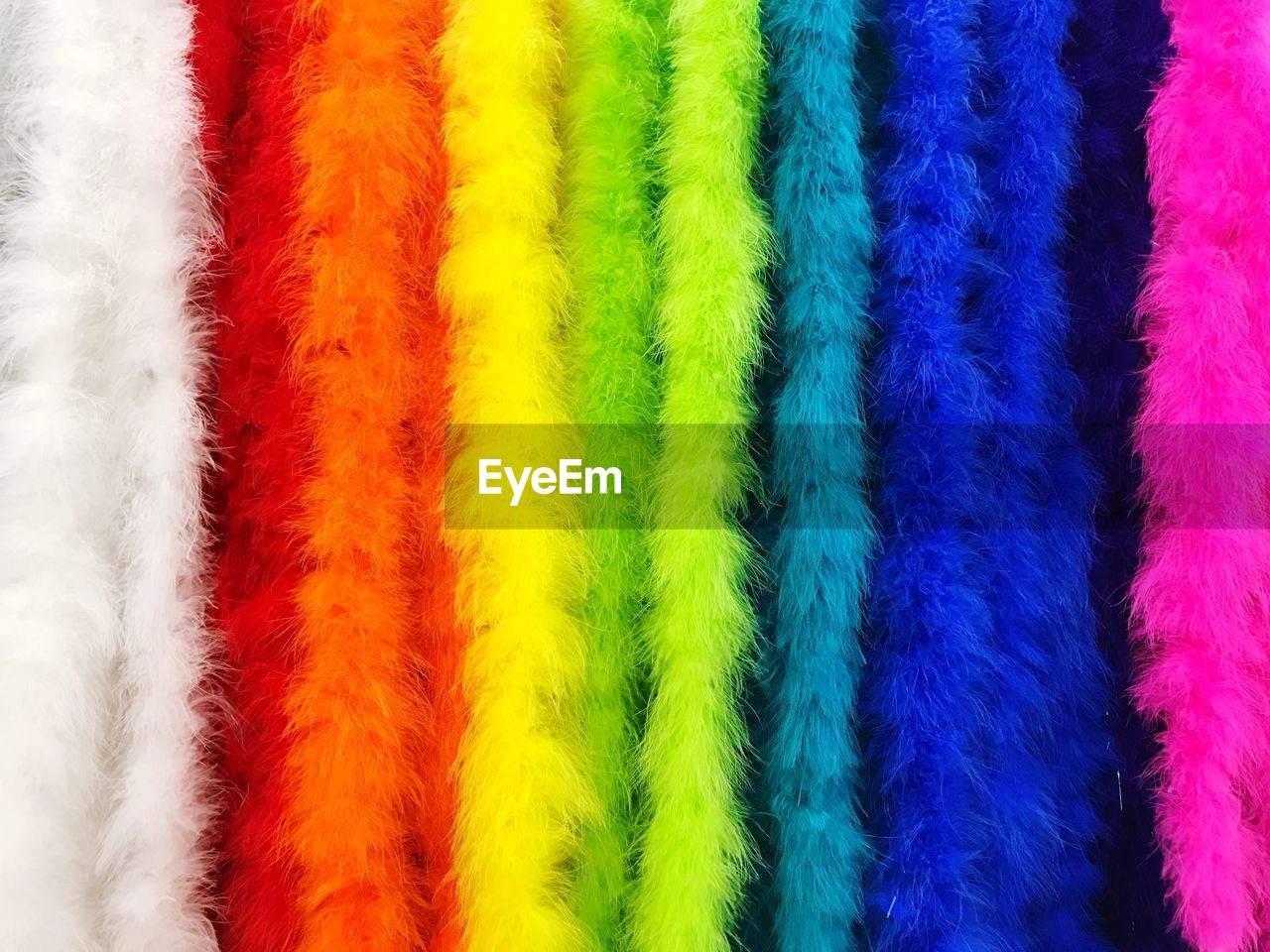 Full frame shot of colorful fur