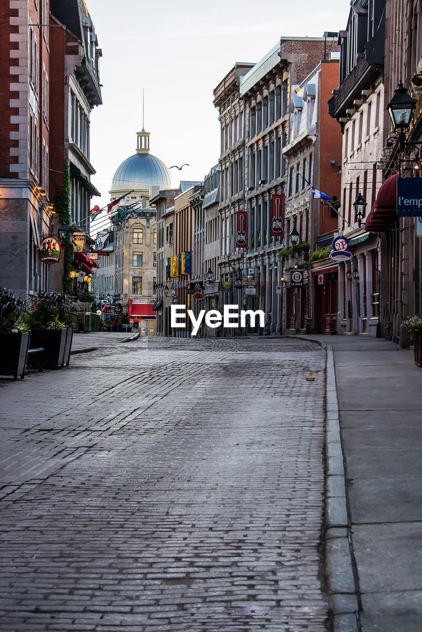 Street amidst buildings in city