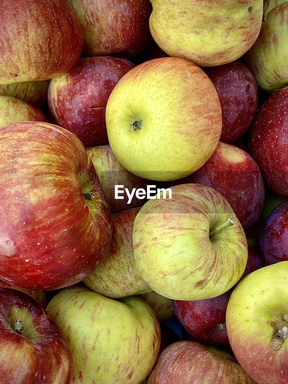 Full frame shot of apples for sale 