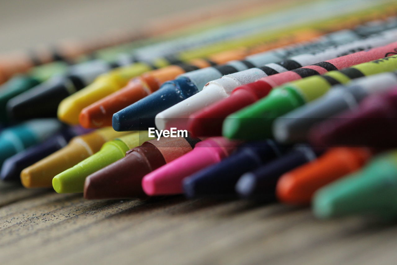 Close-up of multi colored drinking straws