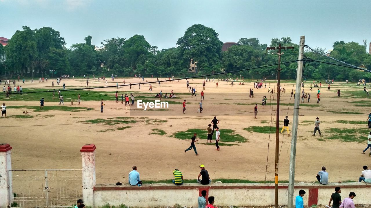 People playing on field