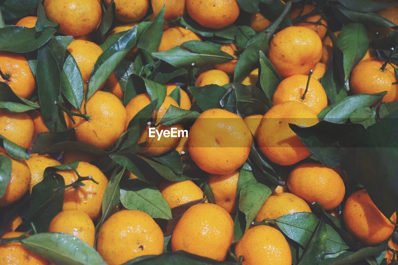 Full frame shot of fruits for sale in market