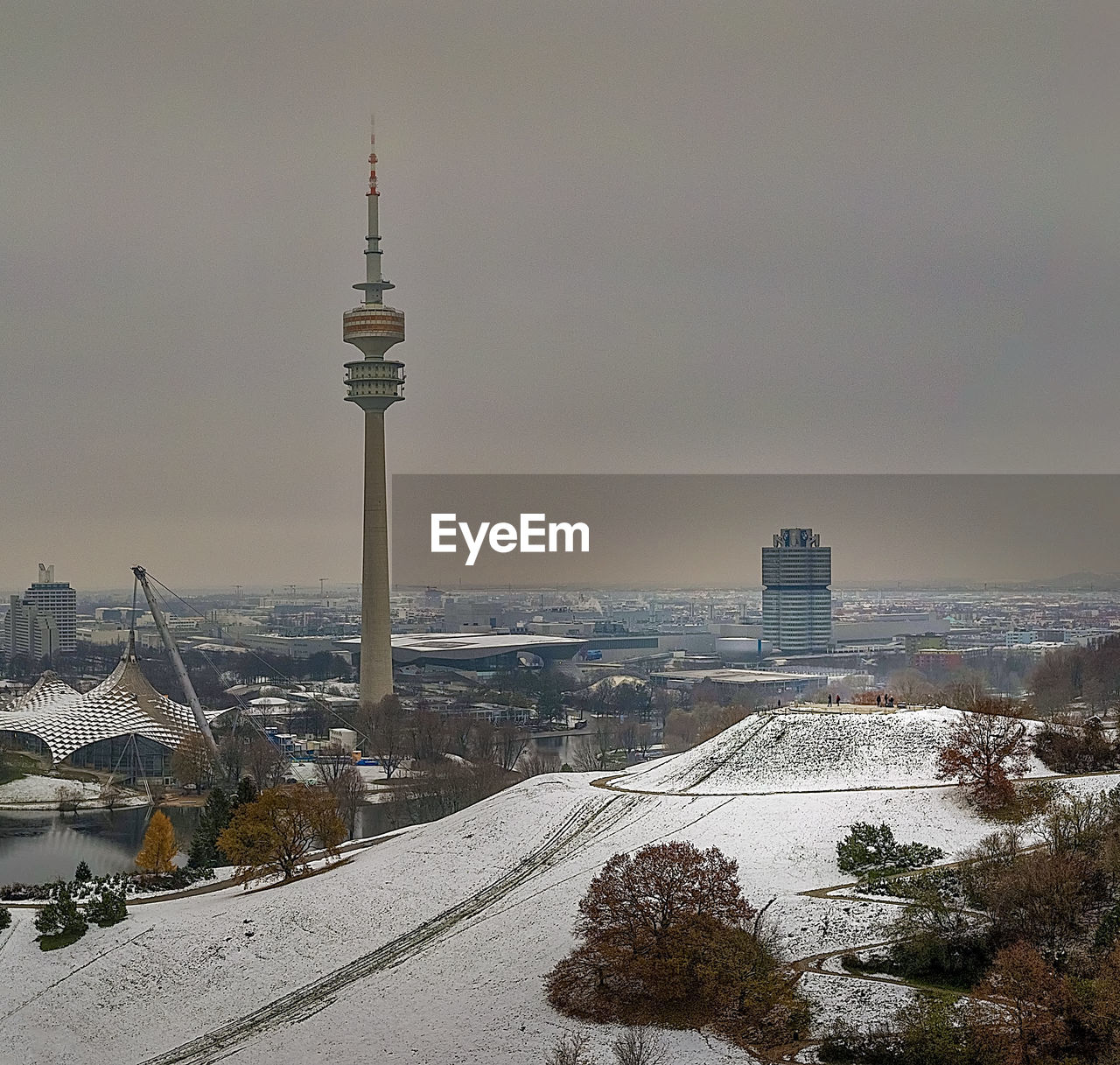 CITY BUILDINGS DURING WINTER