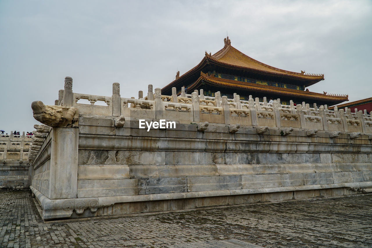 TEMPLE AGAINST SKY