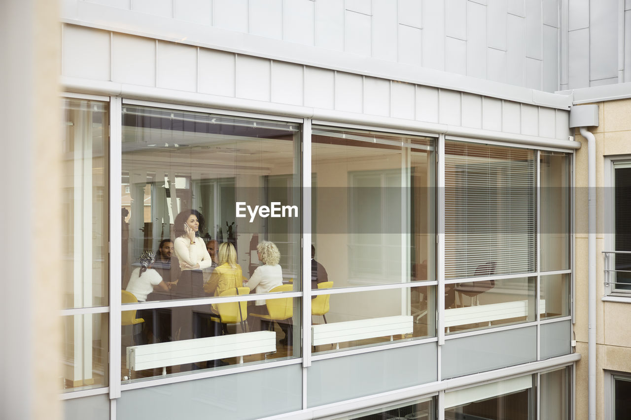 Business people having meeting in office