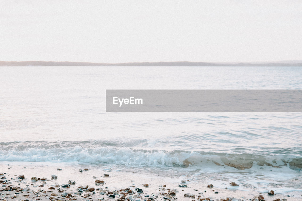 view of sea against clear sky