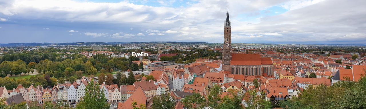 Panoramic view of landshut 