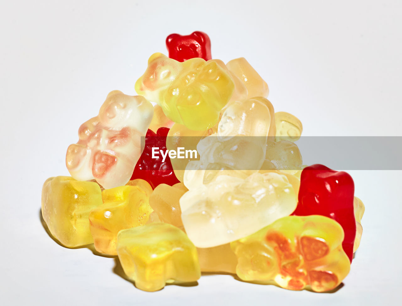Gummy candy representing social distancing