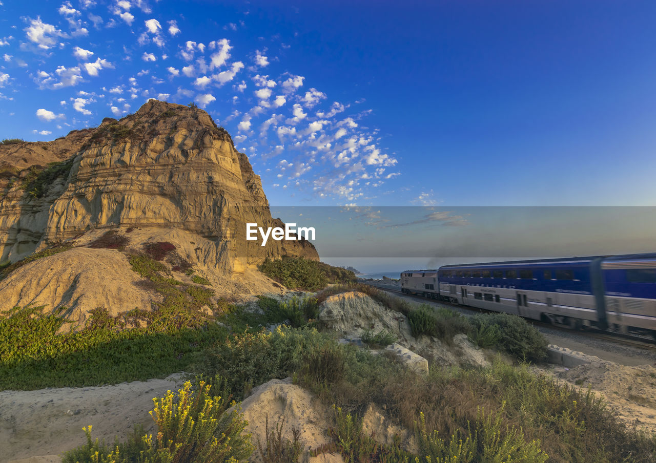 Scenic view of mountain against sky