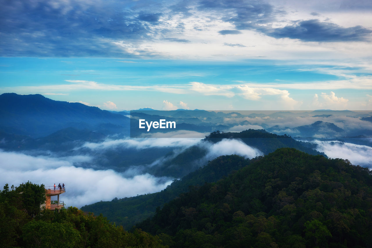 The great view point for sea of mist on the morning