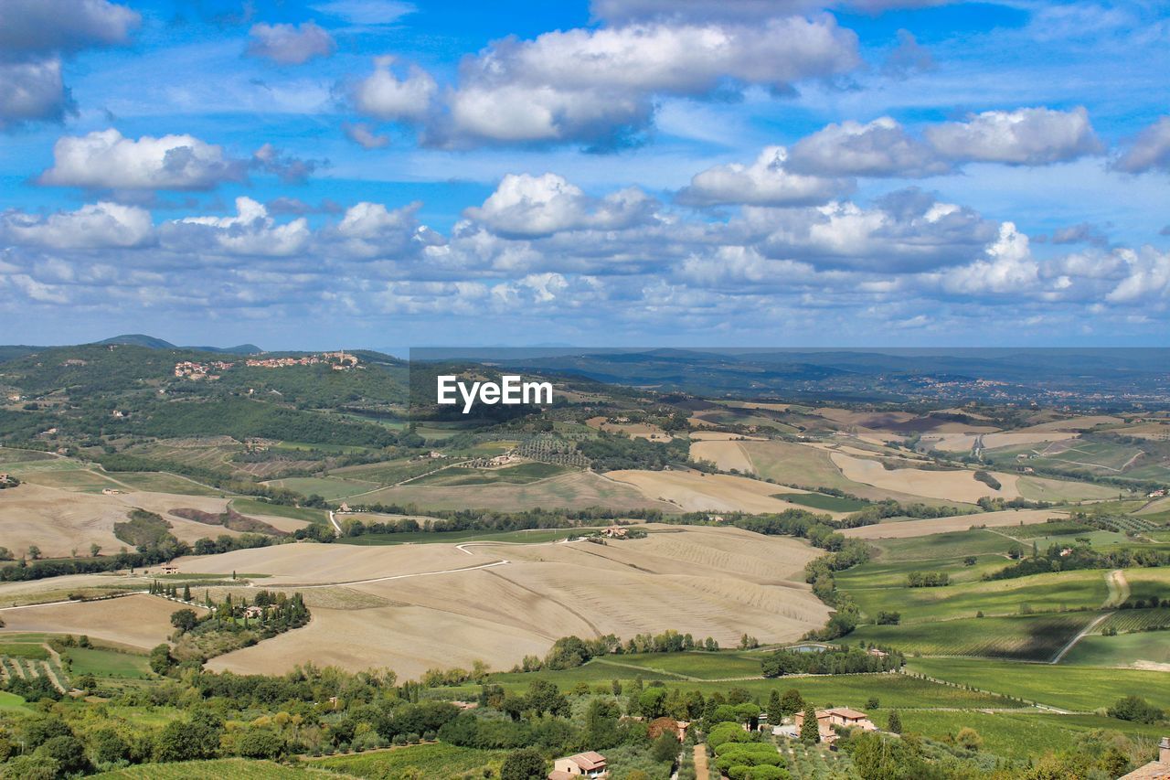 AERIAL VIEW OF LANDSCAPE AGAINST SKY