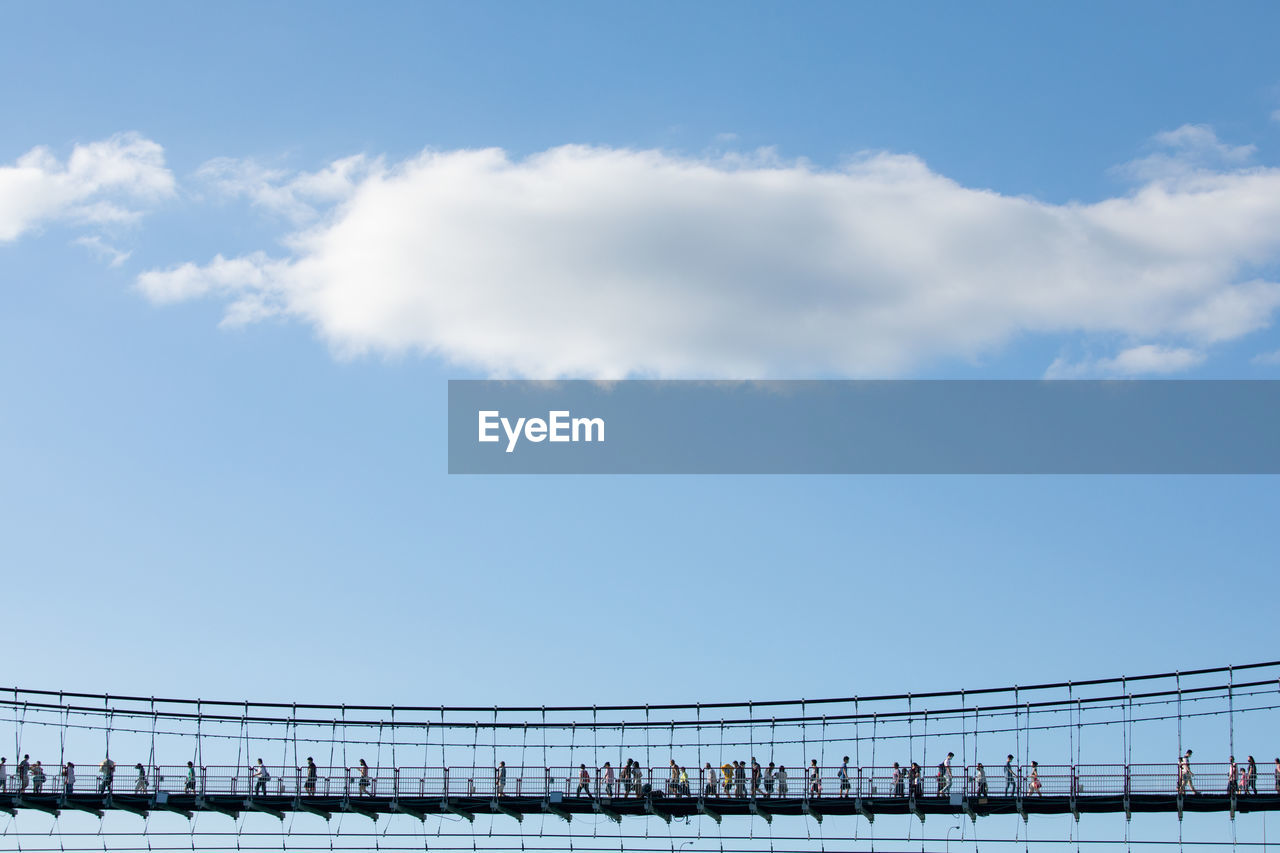 SILHOUETTE BRIDGE AGAINST SKY