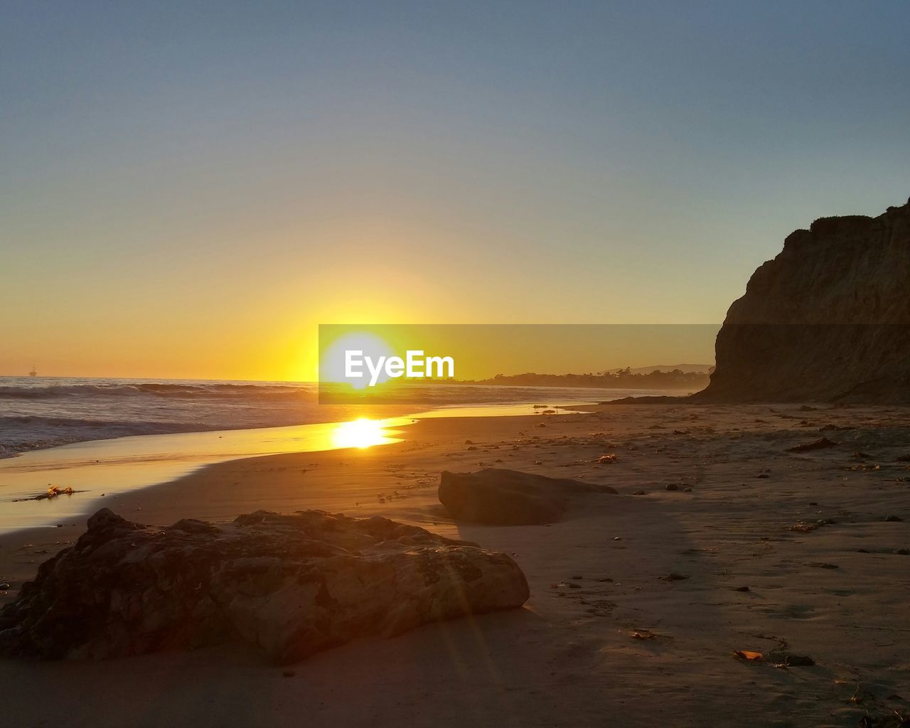 Beach at sunset