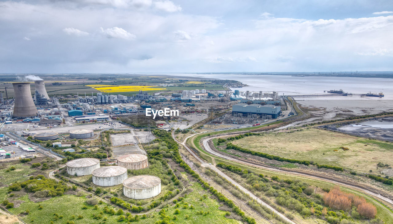 Chemical works in hull, east yorkshire, uk