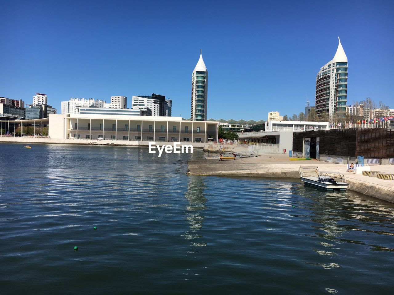 VIEW OF CITY WITH WATERFRONT