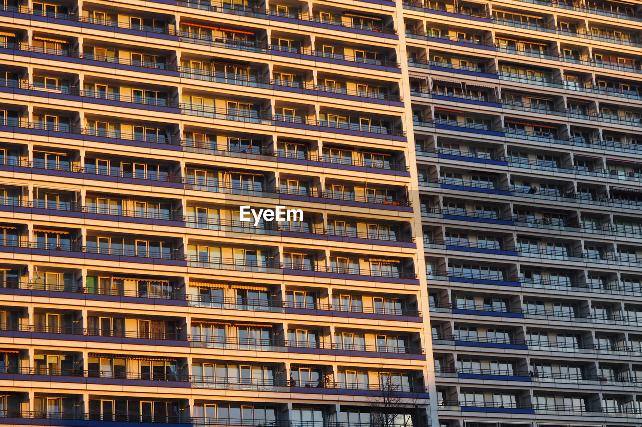 Low angle view of residential building