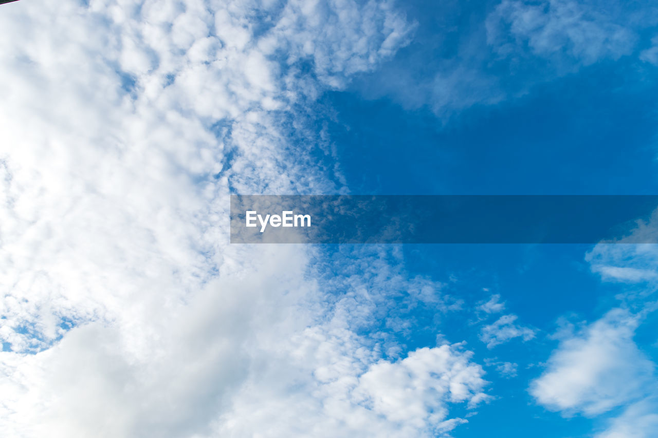 Low angle view of clouds in sky