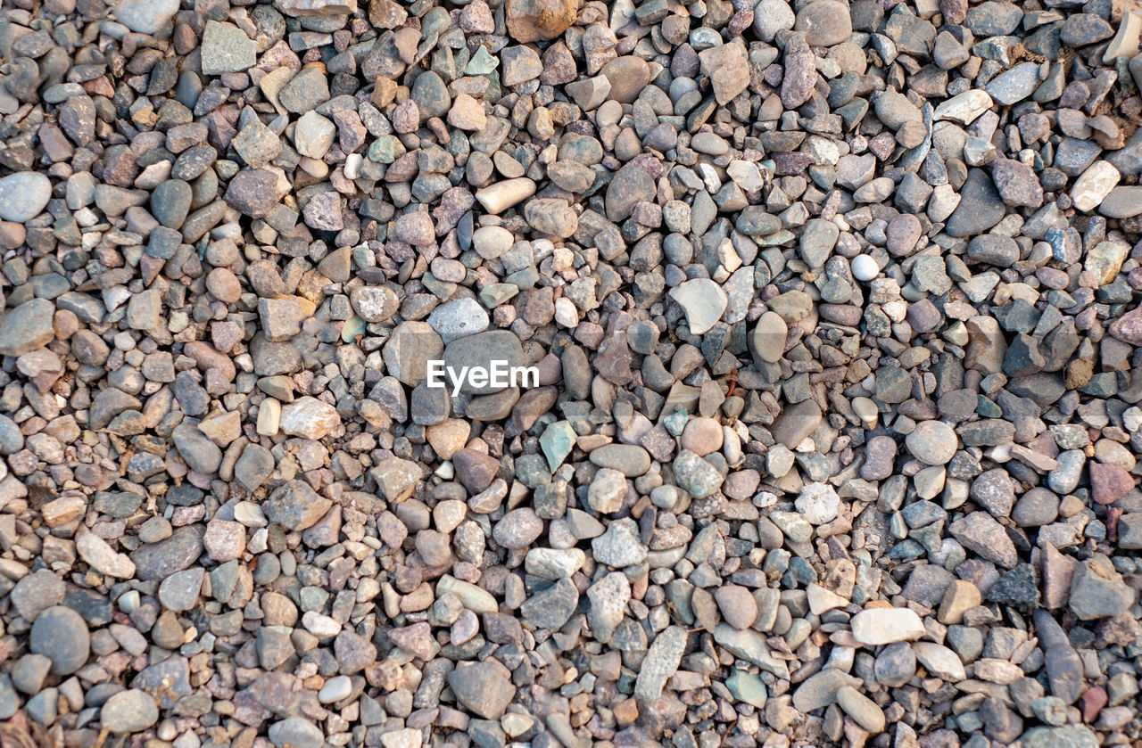 Natural pebbles stone texture background and wallpaper. pebbles stone in japanese zen garden style. 