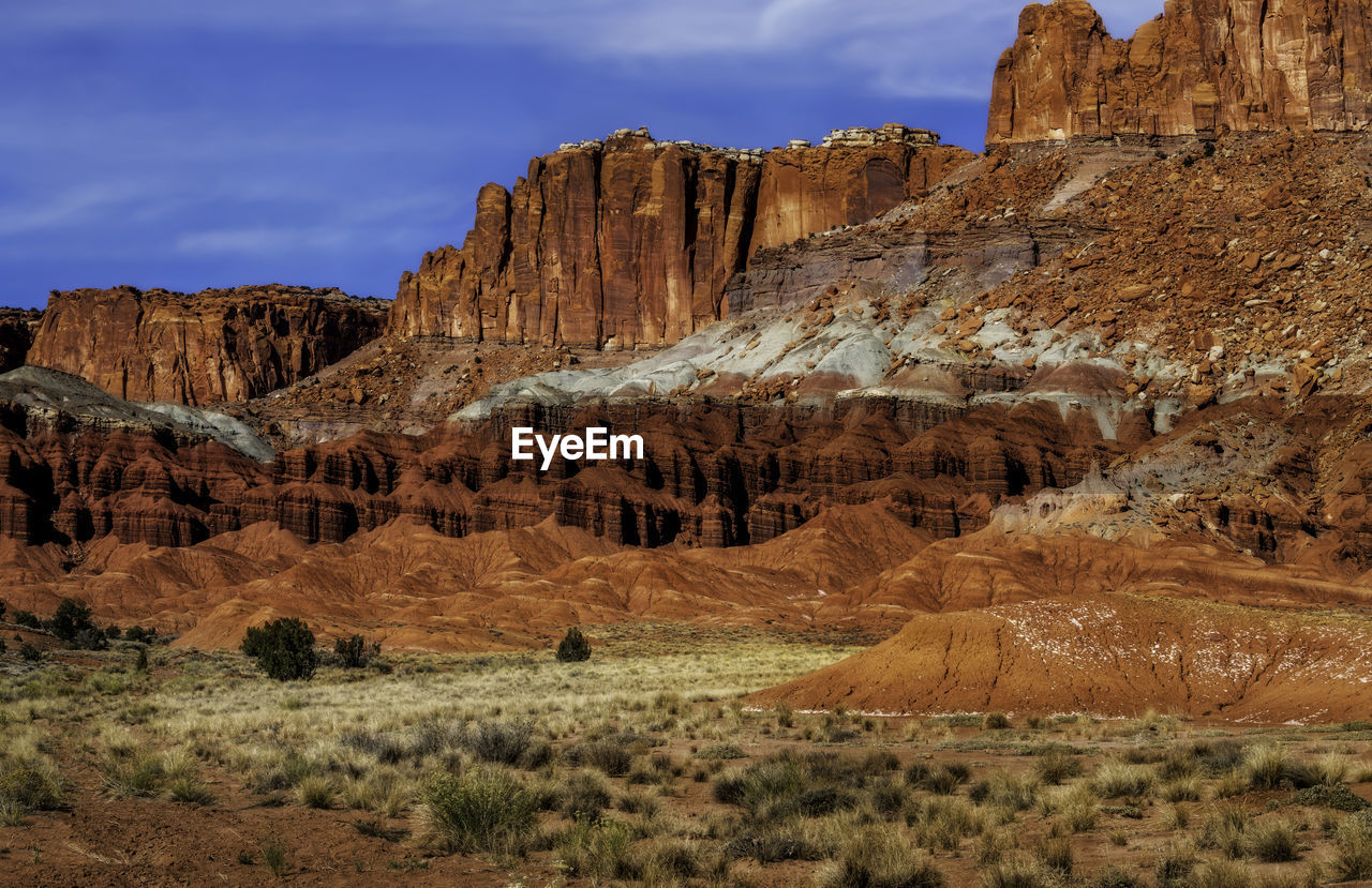 View of rock formations