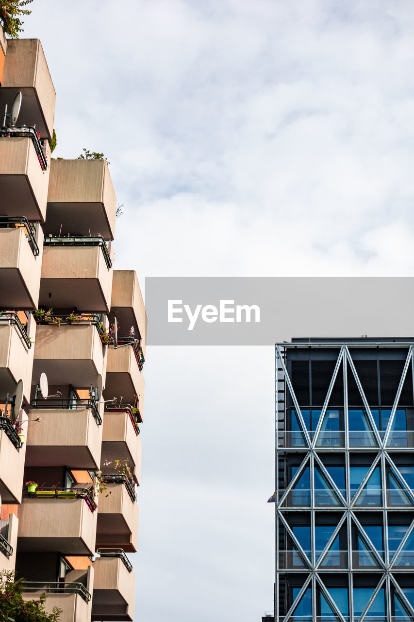 Low angle view of building against sky