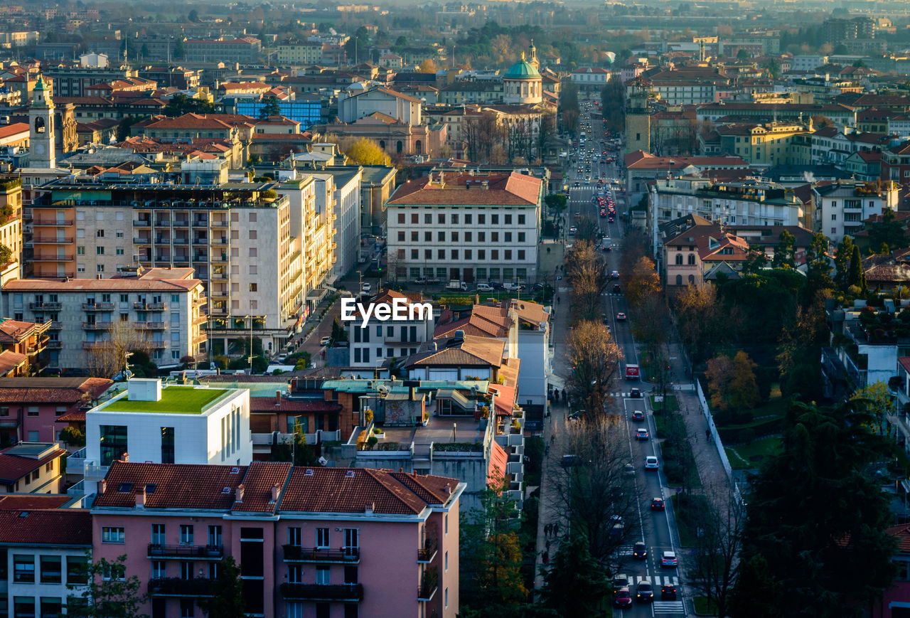 Aerial view of city