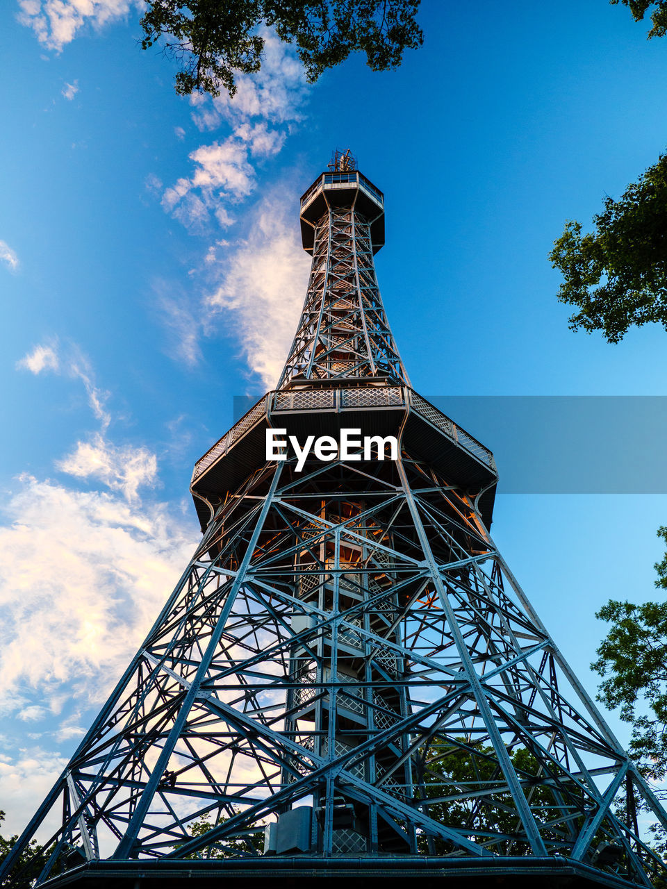 LOW ANGLE VIEW OF COMMUNICATIONS TOWER