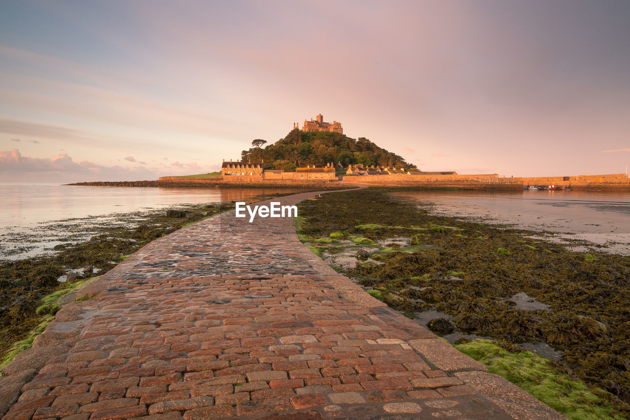 Scenic view of mont saint michel