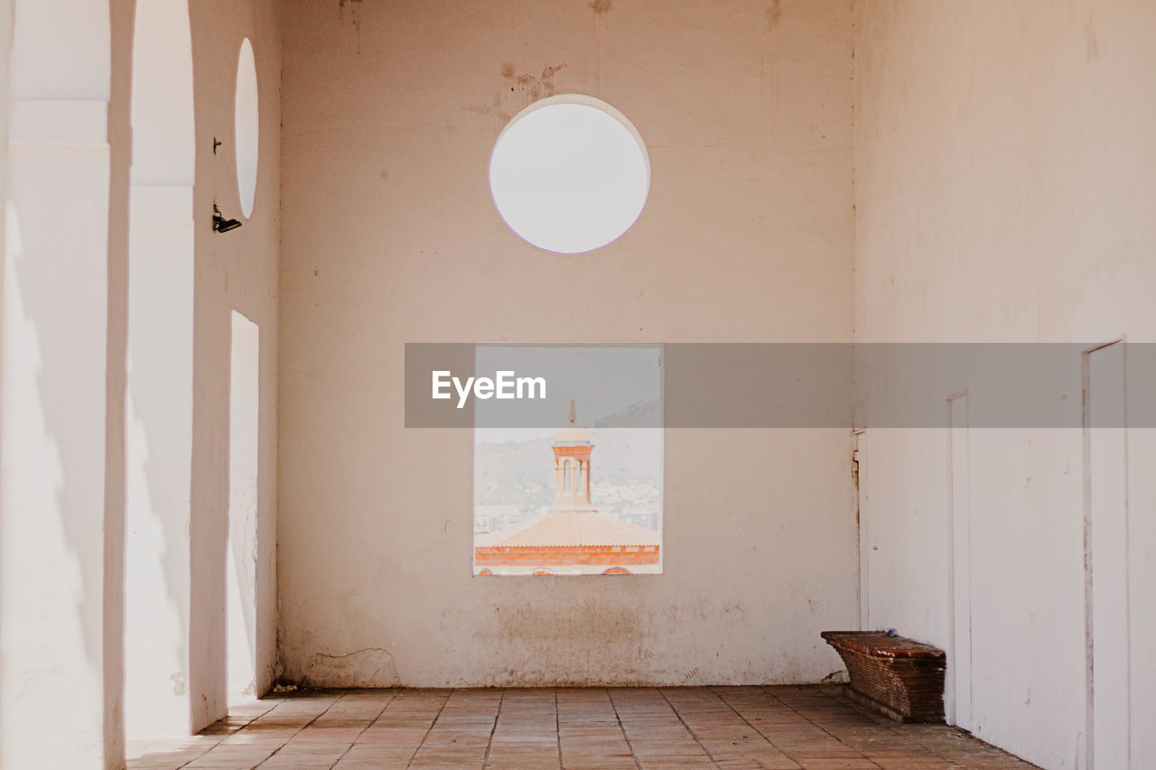 Interior of abandoned building