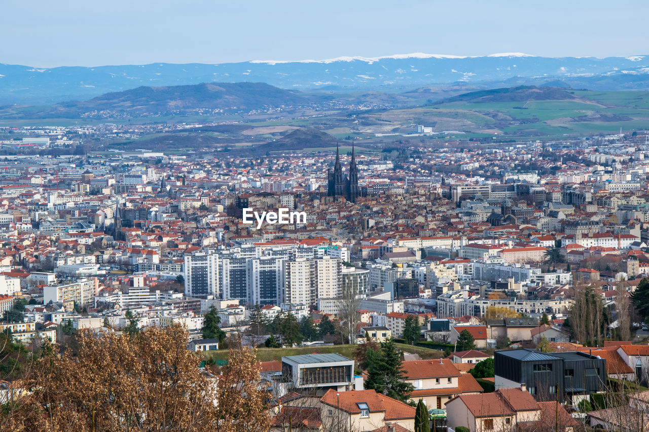 Paysages d'auvergne ville de clermont ferrand