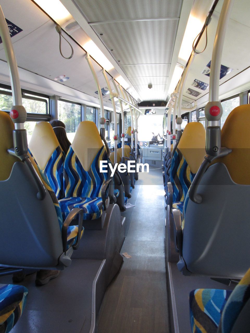 Empty seats in bus