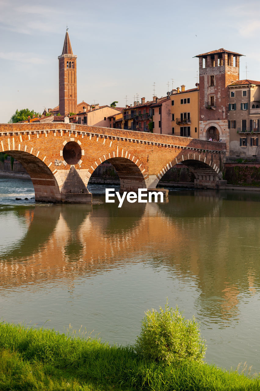 ARCH BRIDGE OVER RIVER