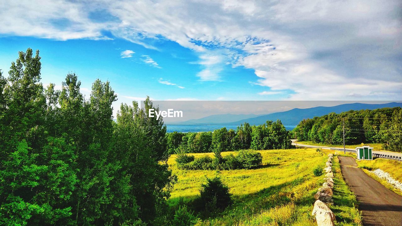 Scenic view of landscape against sky