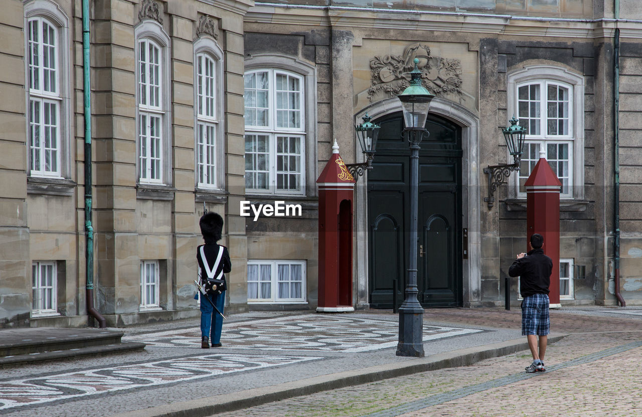 Cityscape of copenhagen, castle amalienborg.