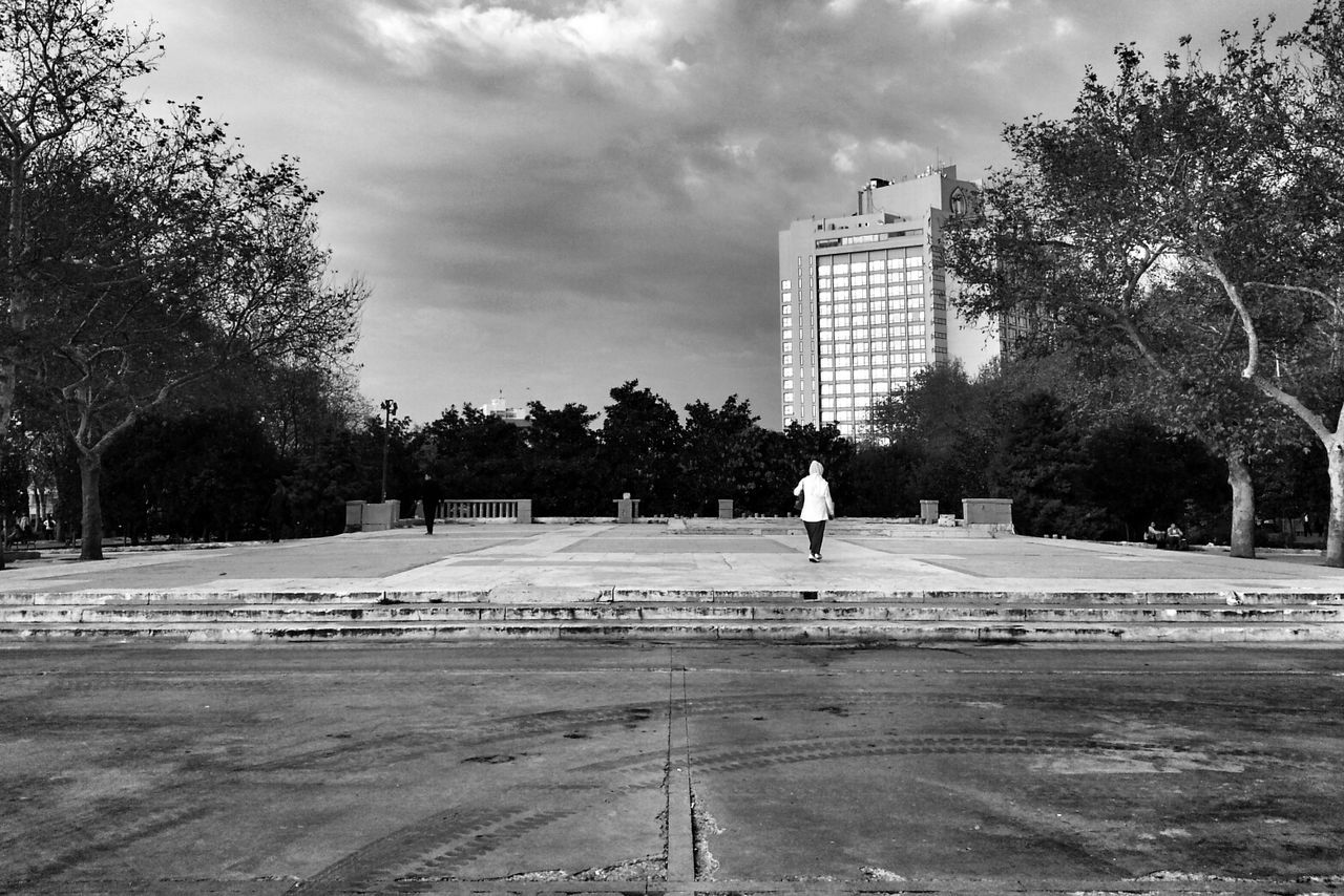 Central park with building in background