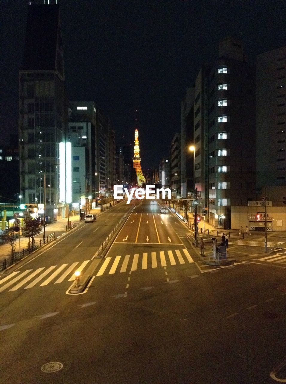 VIEW OF ILLUMINATED CITY STREET