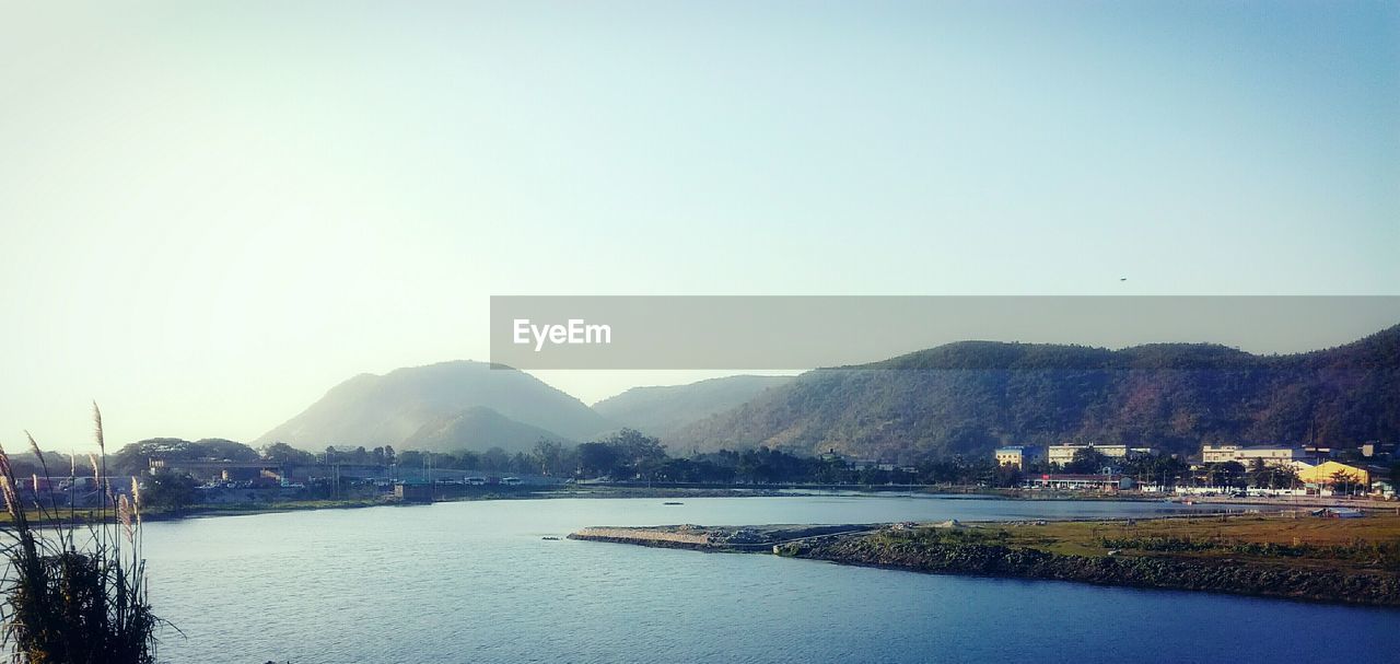 SCENIC VIEW OF BEACH AGAINST CLEAR SKY