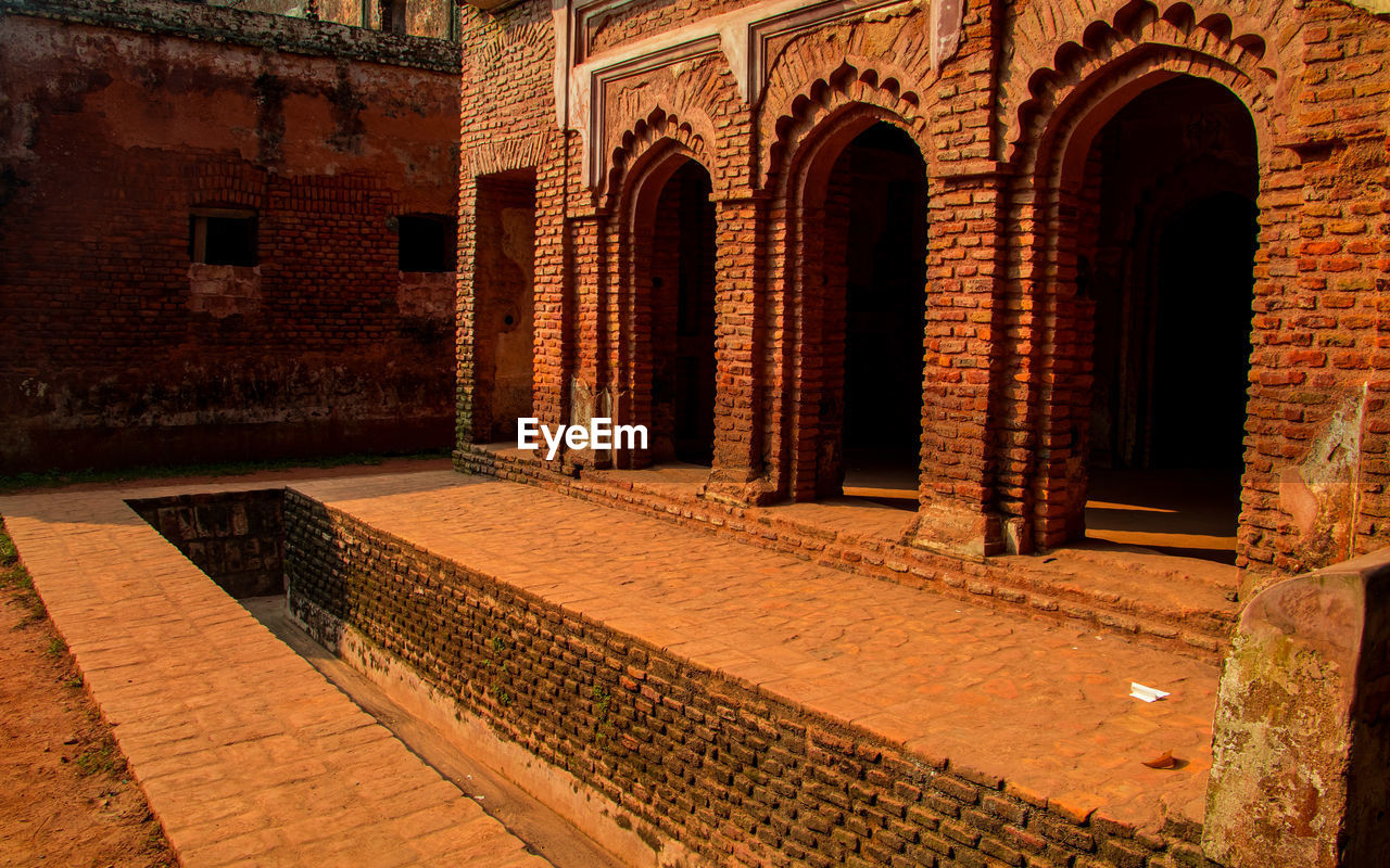 The ancient architecture of panam city in sonargaon. 