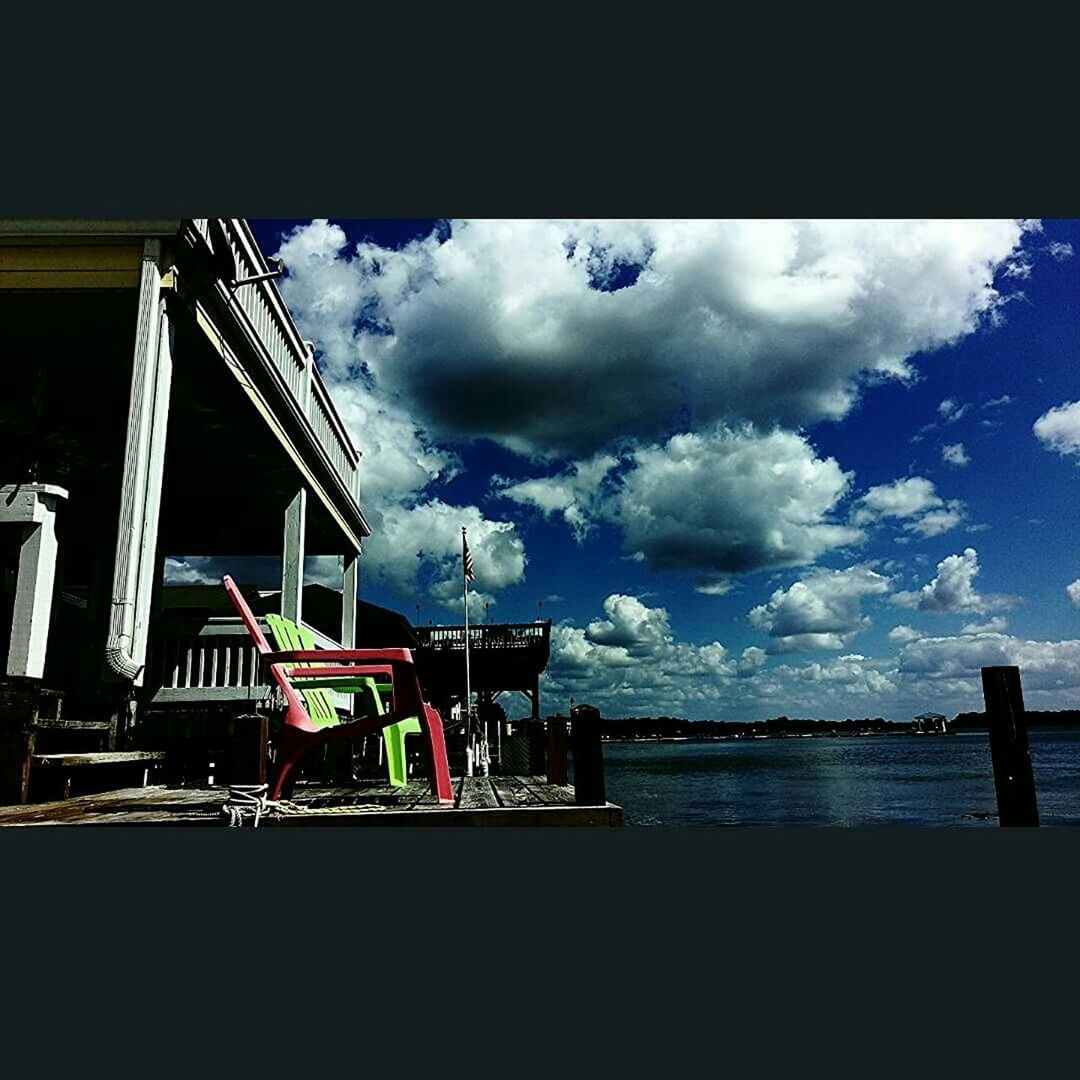 VIEW OF SEA AGAINST CLOUDY SKY