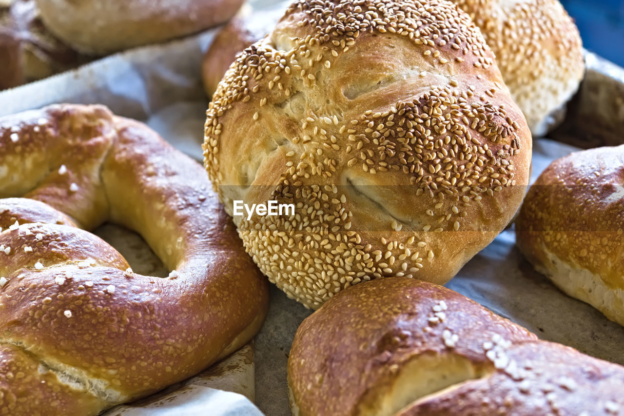 Close-up of bread on table