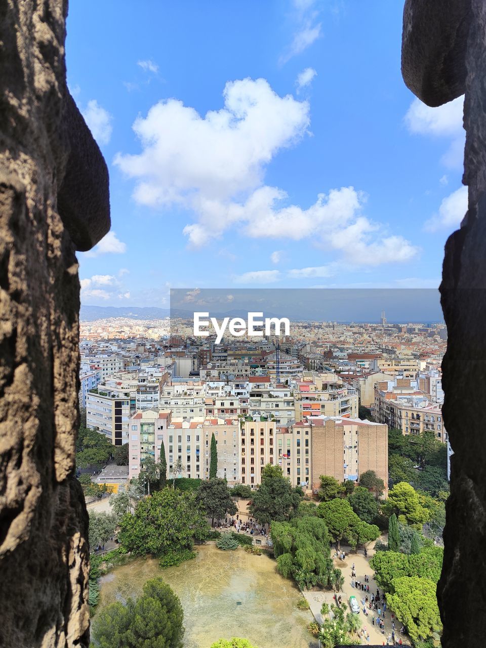 low angle view of cityscape against sky