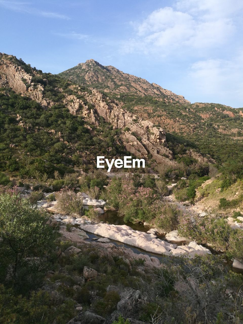 Scenic view of rocky mountains against sky