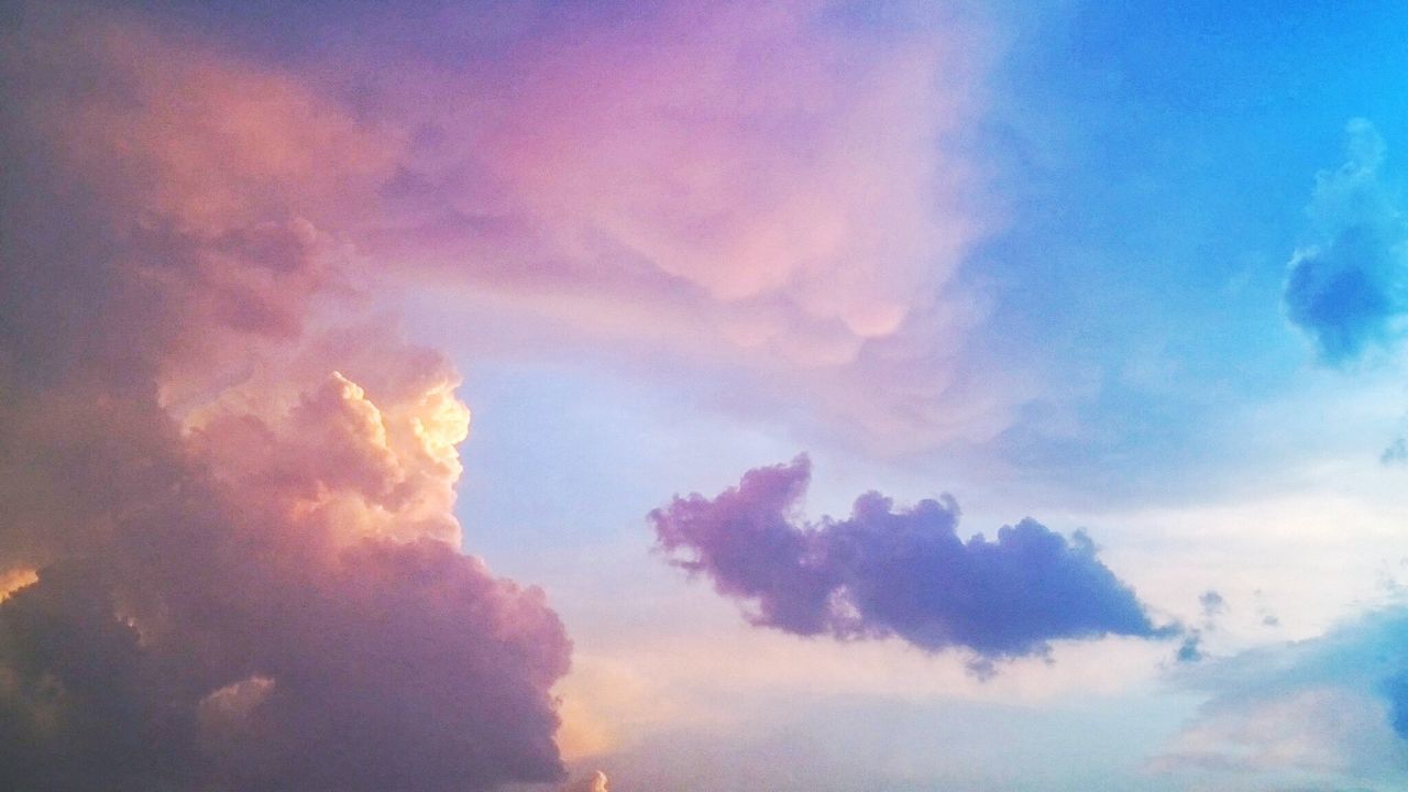 Low angle view of clouds in sky