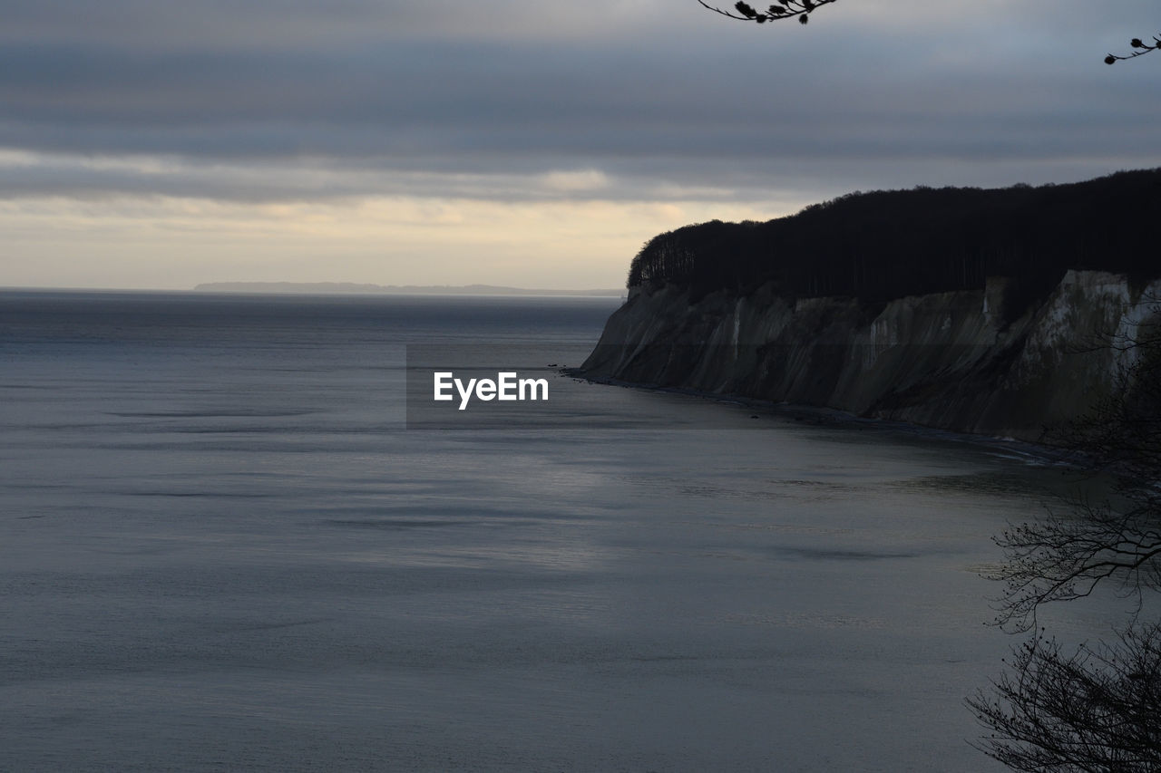 SCENIC VIEW OF SEA DURING SUNSET