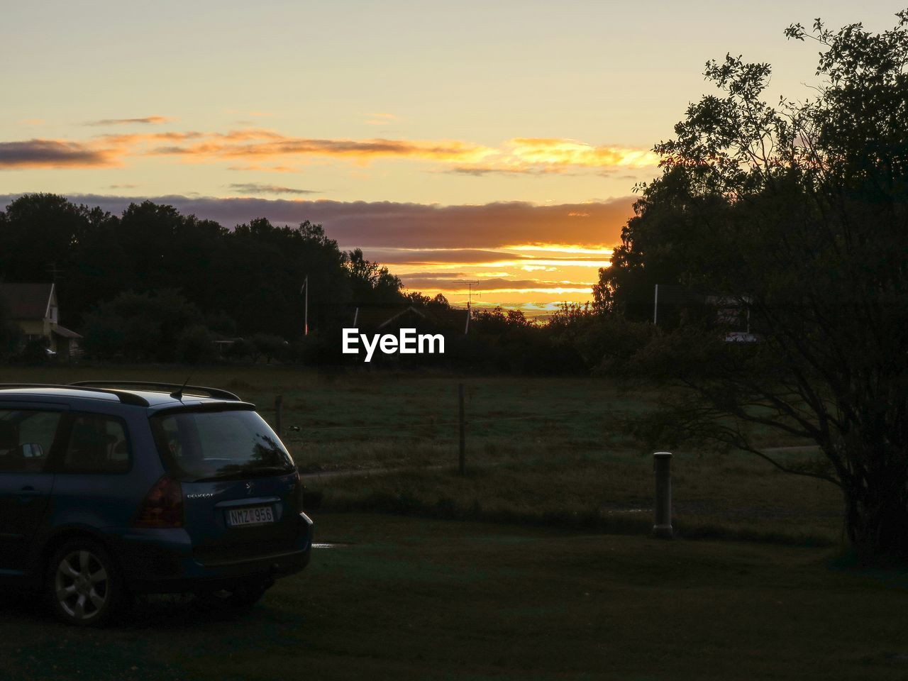 VIEW OF ROAD AT SUNSET