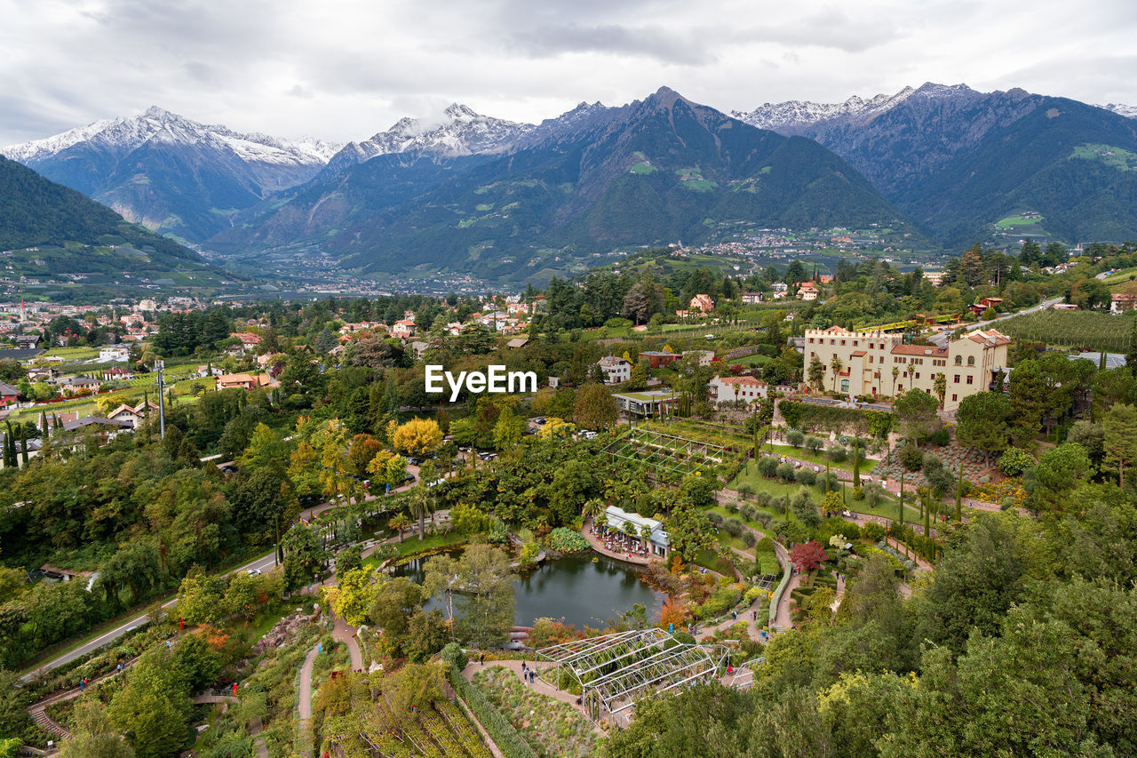 Botanical garden trauttmansdorff in meran, italy