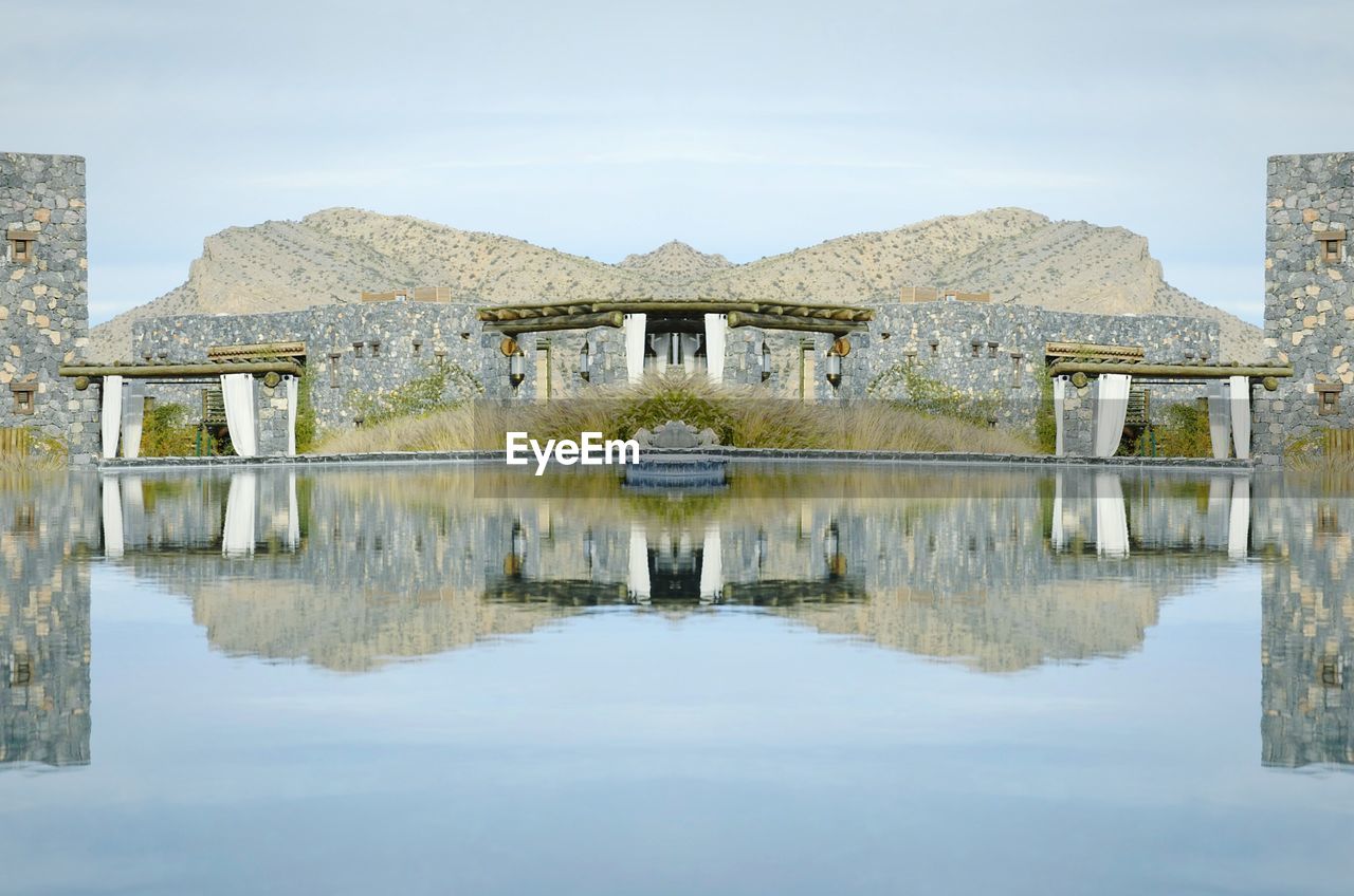 REFLECTION OF TREES IN WATER
