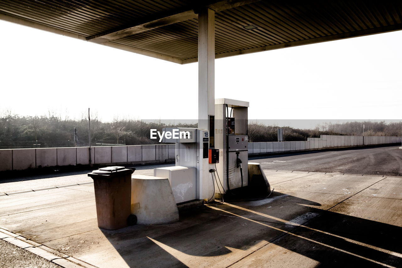 Empty gas station