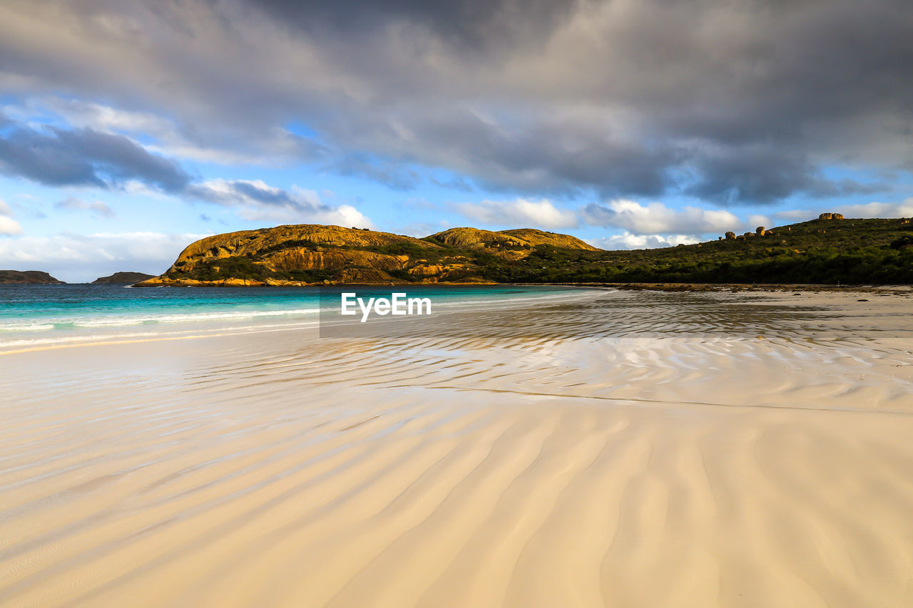 PANORAMIC VIEW OF BEACH AGAINST SKY